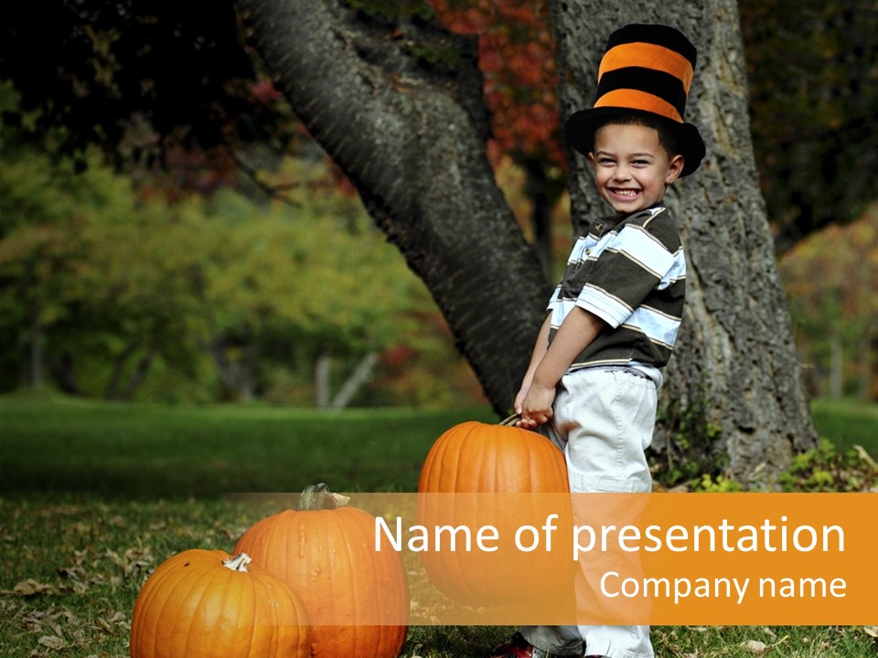 Kid Strong Carry PowerPoint Template
