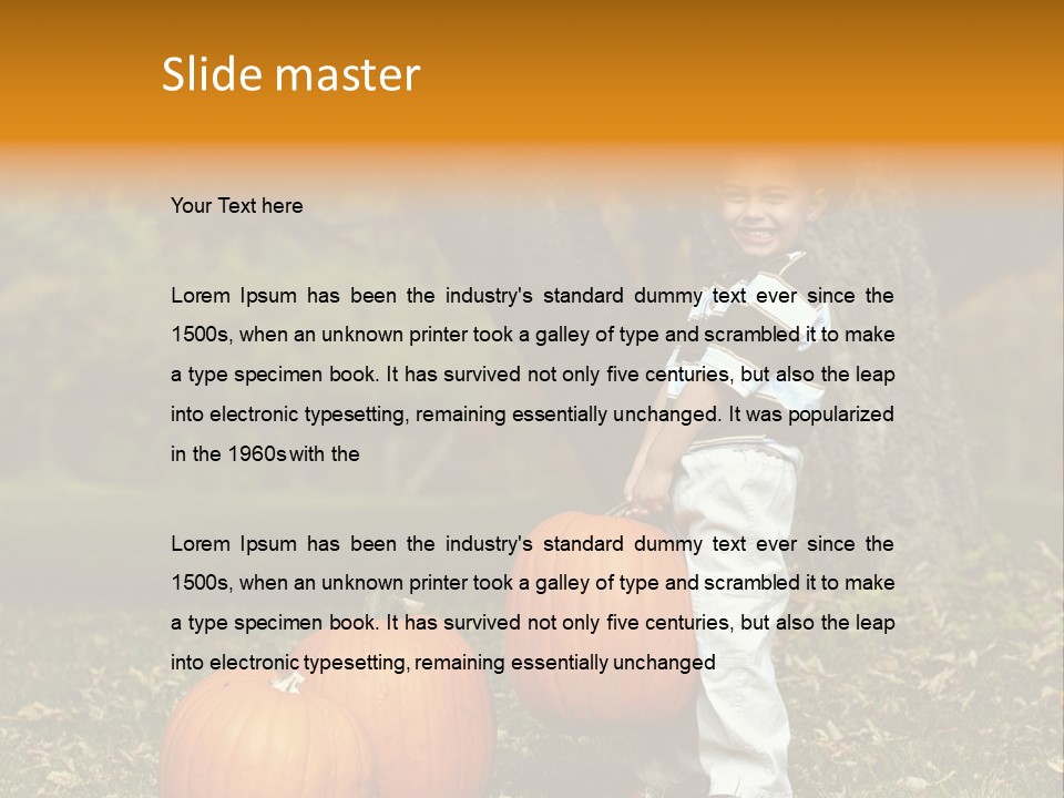 Kid Strong Carry PowerPoint Template