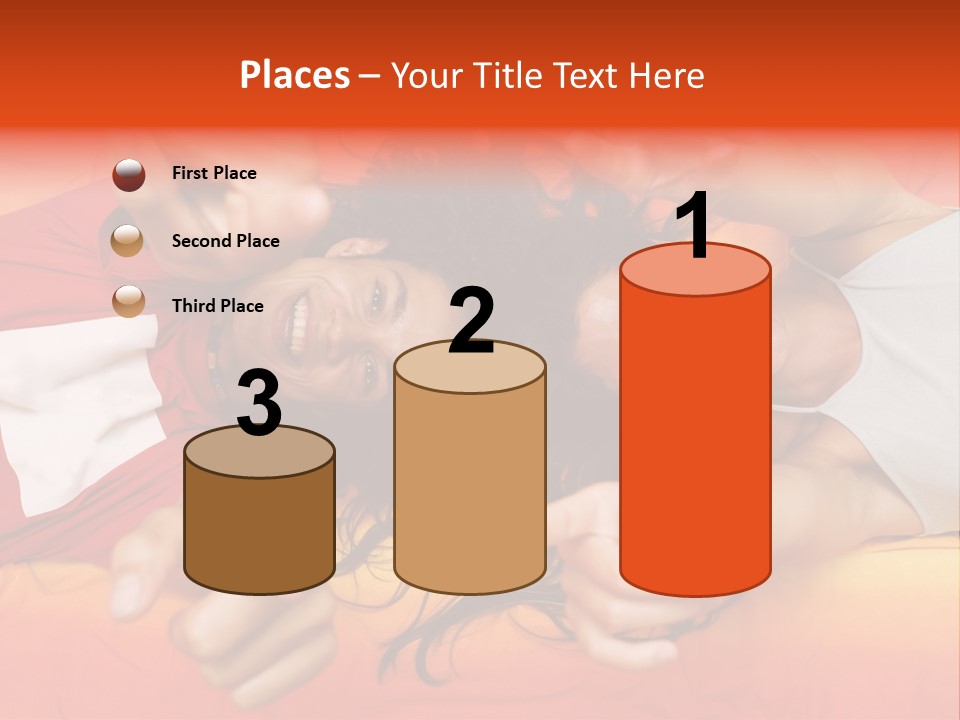 A Man And A Woman Laying On A Bed Together PowerPoint Template