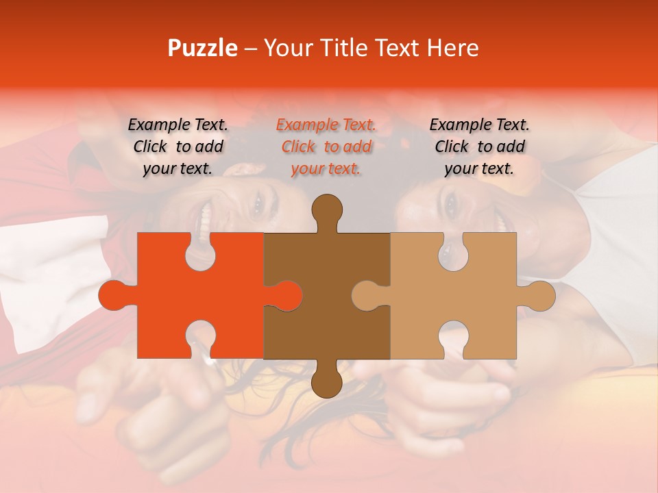 A Man And A Woman Laying On A Bed Together PowerPoint Template