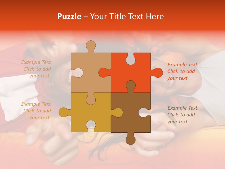 A Man And A Woman Laying On A Bed Together PowerPoint Template