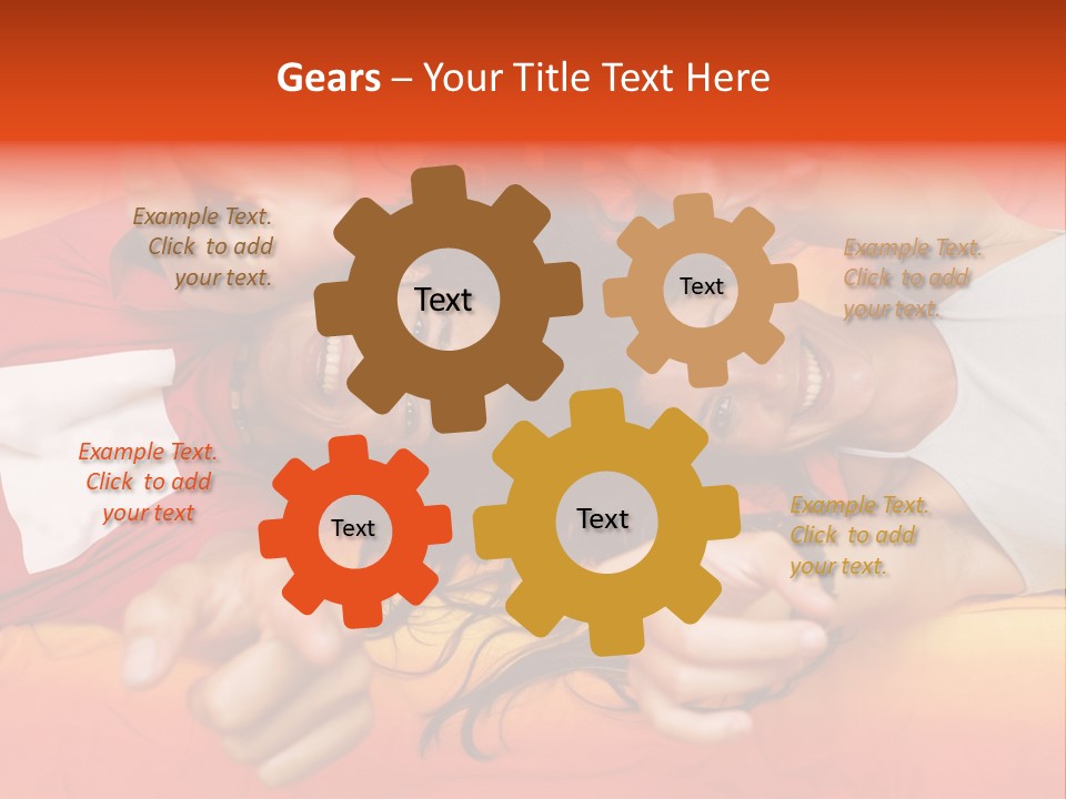 A Man And A Woman Laying On A Bed Together PowerPoint Template