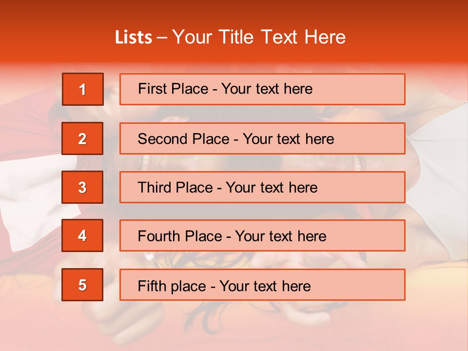 A Man And A Woman Laying On A Bed Together PowerPoint Template