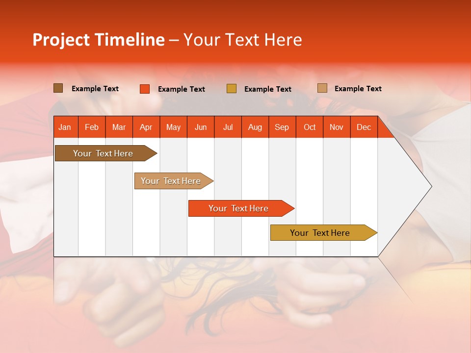 A Man And A Woman Laying On A Bed Together PowerPoint Template