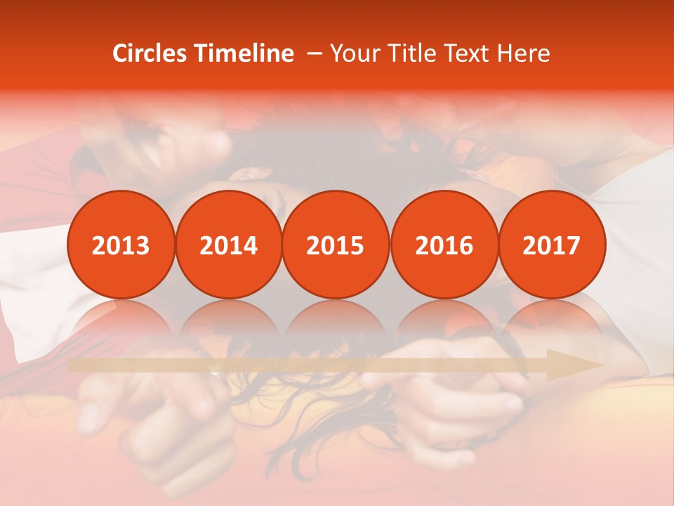 A Man And A Woman Laying On A Bed Together PowerPoint Template