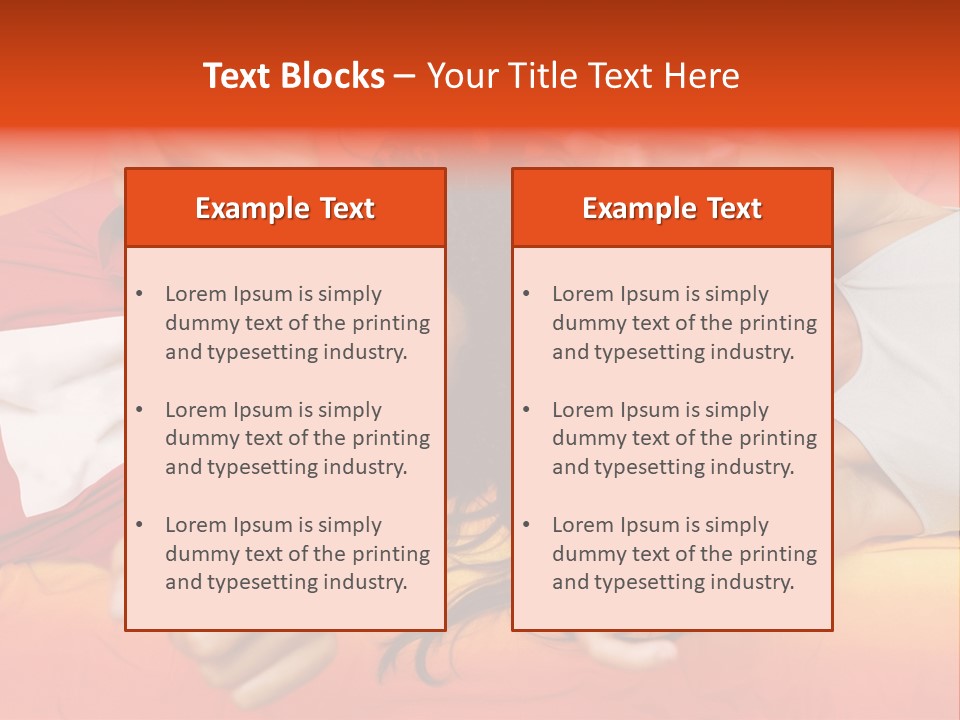 A Man And A Woman Laying On A Bed Together PowerPoint Template