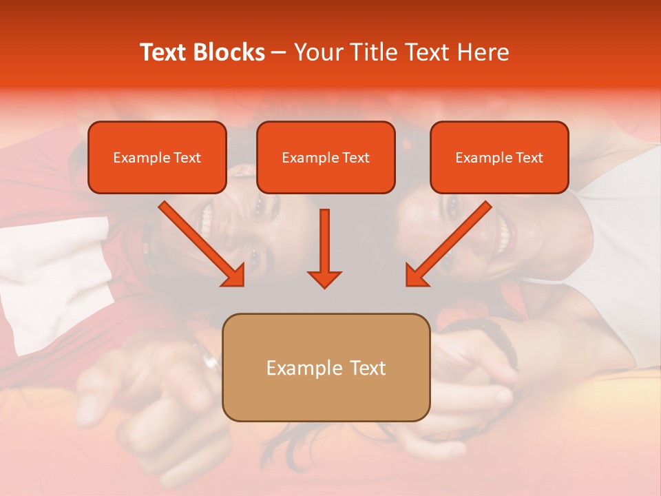 A Man And A Woman Laying On A Bed Together PowerPoint Template