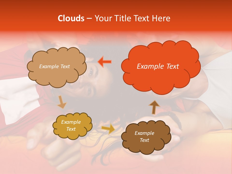 A Man And A Woman Laying On A Bed Together PowerPoint Template