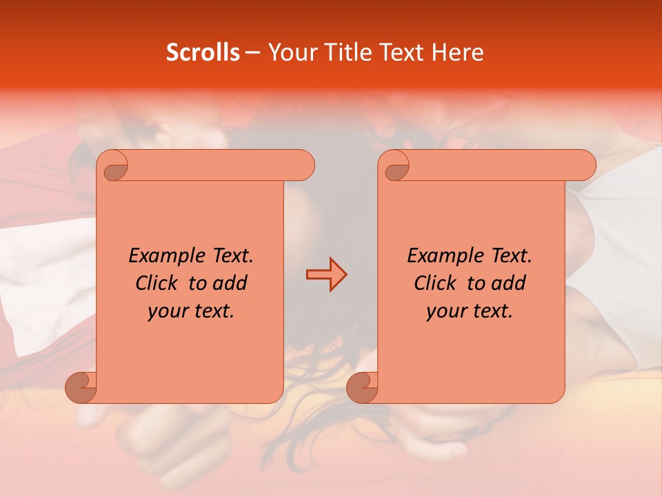 A Man And A Woman Laying On A Bed Together PowerPoint Template