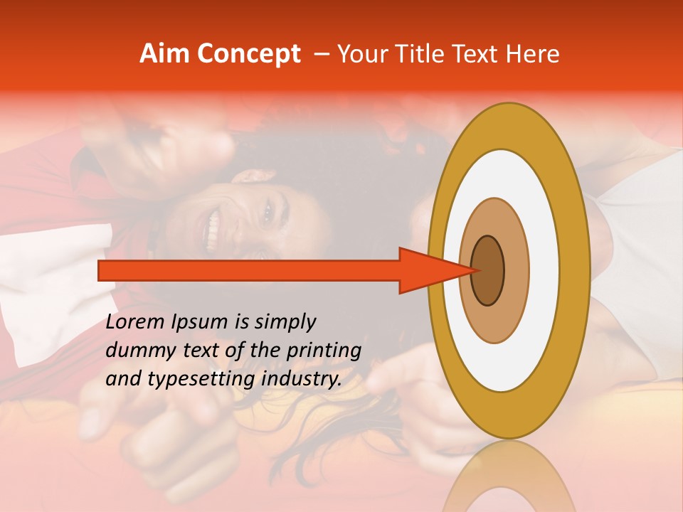 A Man And A Woman Laying On A Bed Together PowerPoint Template