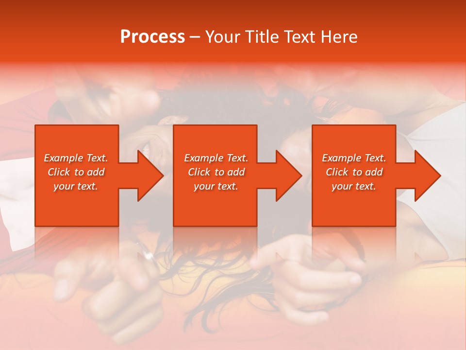 A Man And A Woman Laying On A Bed Together PowerPoint Template
