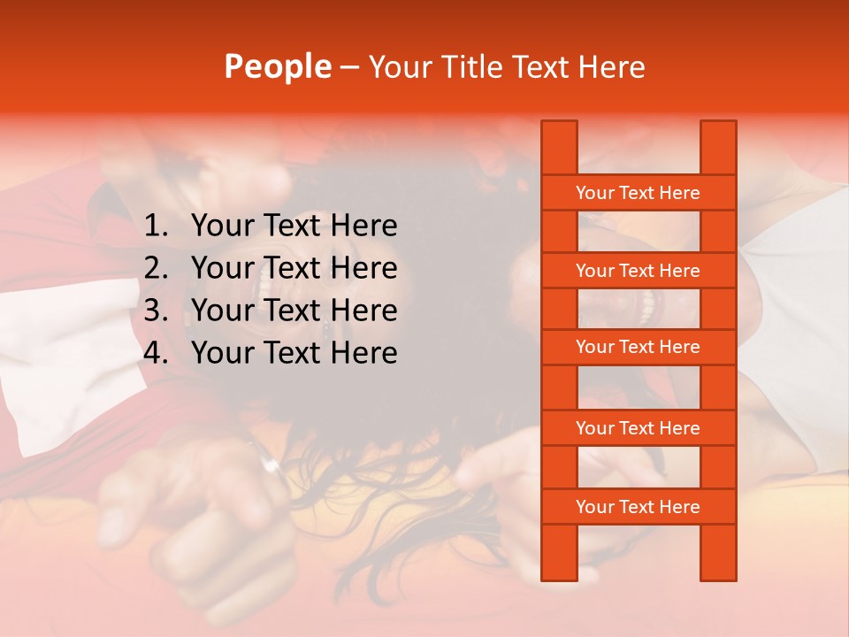 A Man And A Woman Laying On A Bed Together PowerPoint Template