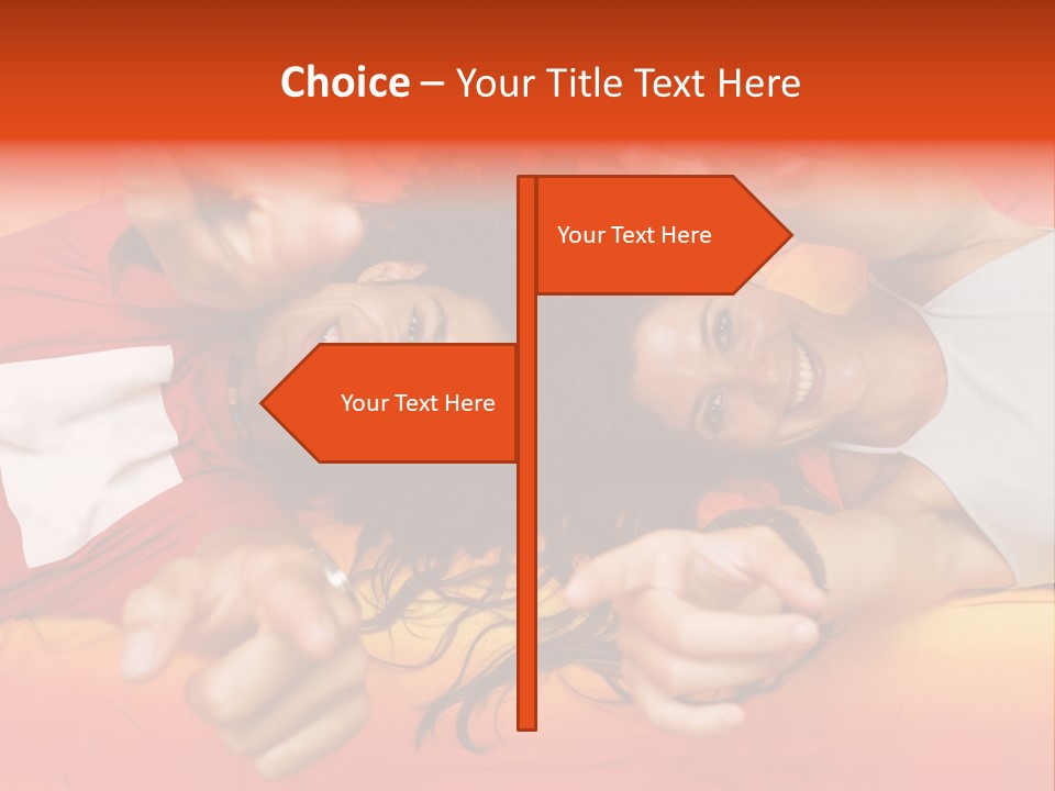 A Man And A Woman Laying On A Bed Together PowerPoint Template