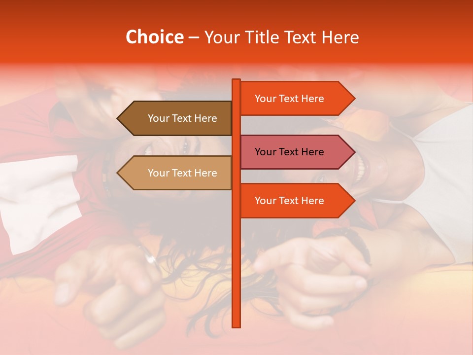 A Man And A Woman Laying On A Bed Together PowerPoint Template