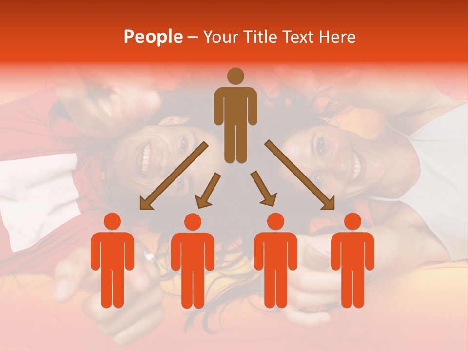 A Man And A Woman Laying On A Bed Together PowerPoint Template