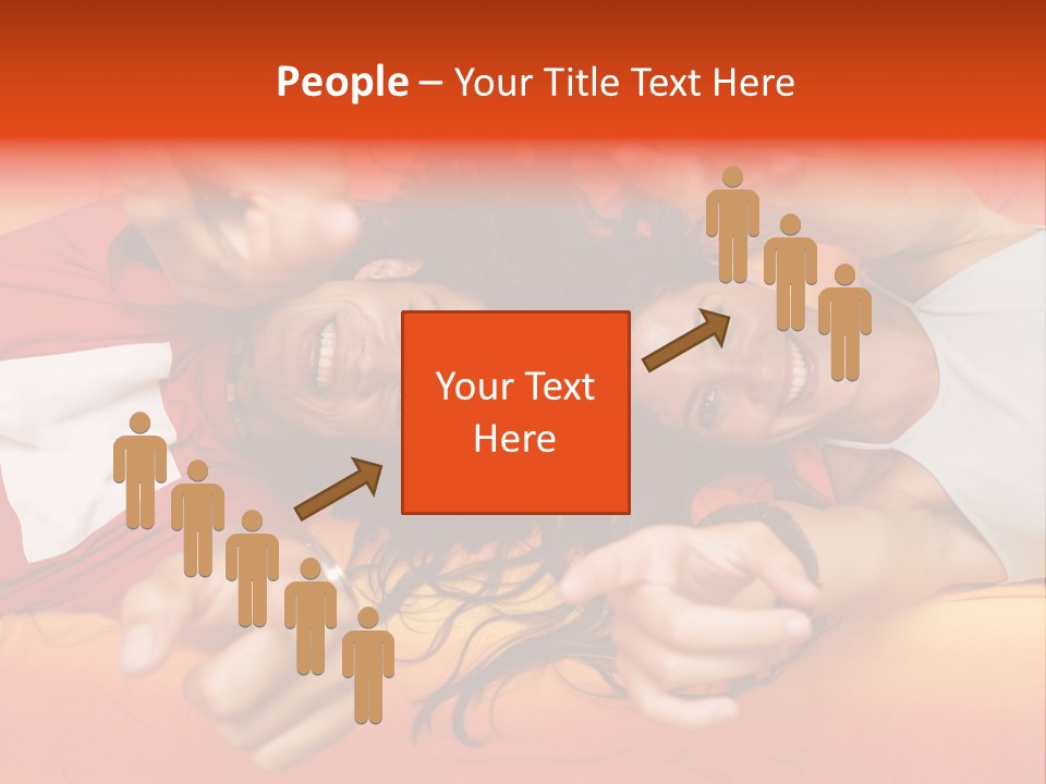 A Man And A Woman Laying On A Bed Together PowerPoint Template