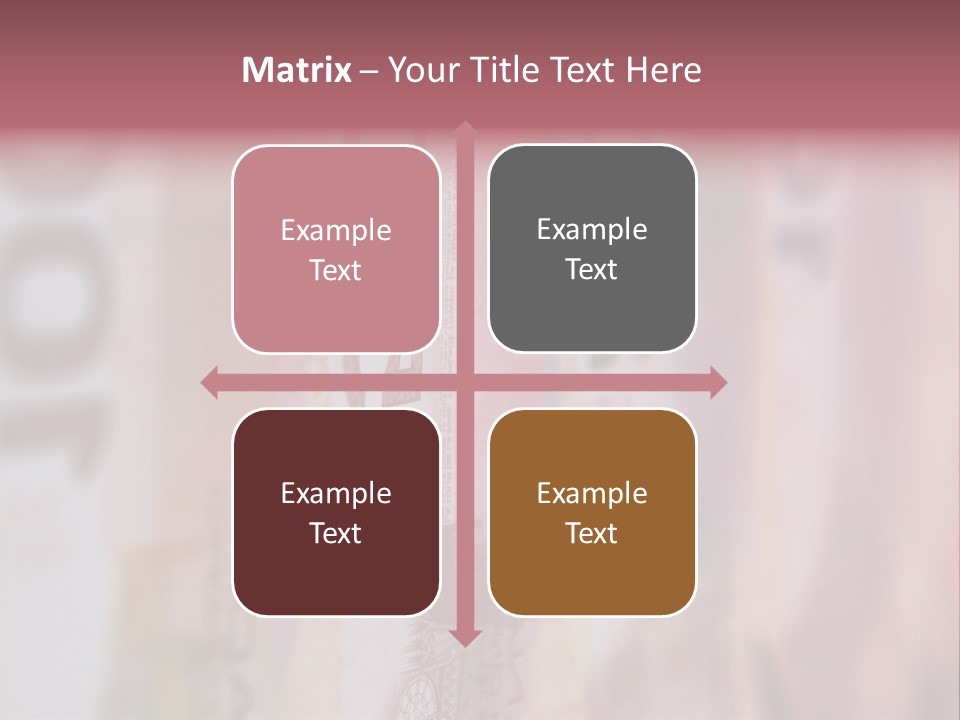 A Number Of Different Bank Notes On A Table PowerPoint Template