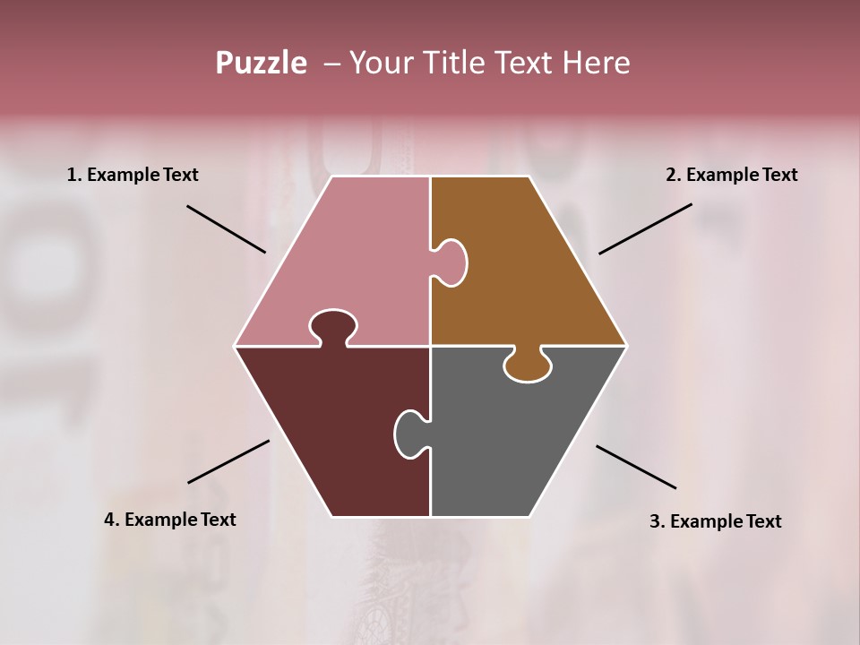 A Number Of Different Bank Notes On A Table PowerPoint Template