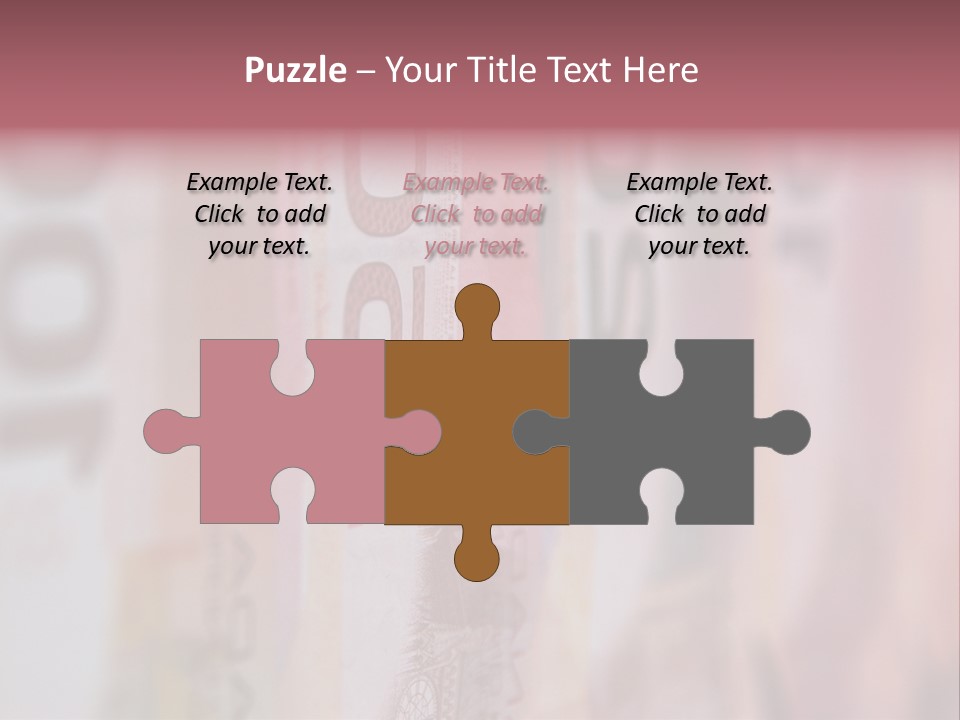 A Number Of Different Bank Notes On A Table PowerPoint Template