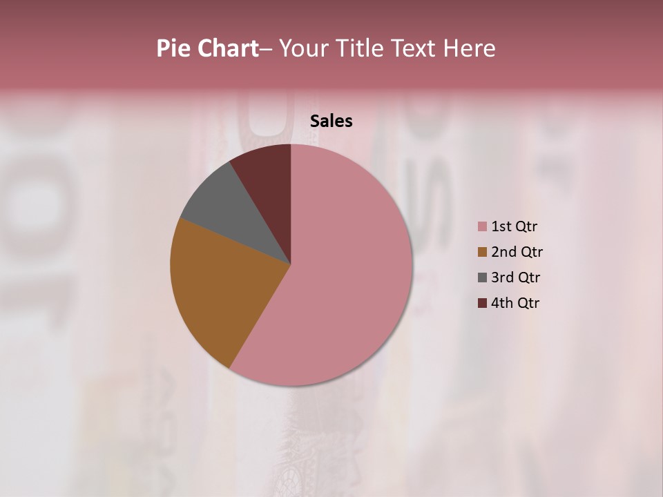 A Number Of Different Bank Notes On A Table PowerPoint Template