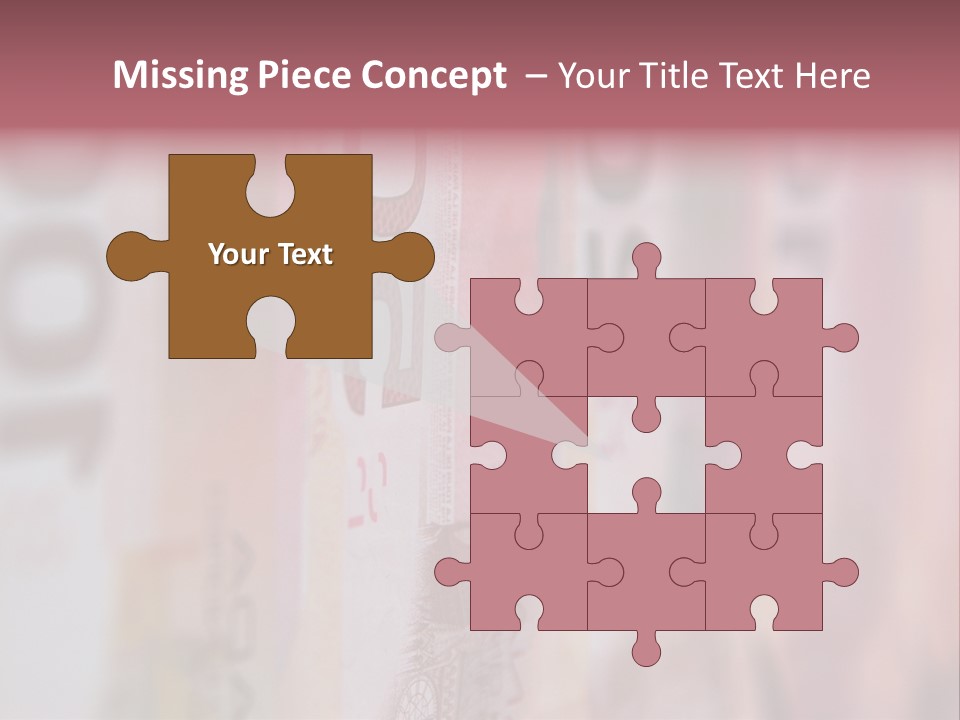 A Number Of Different Bank Notes On A Table PowerPoint Template