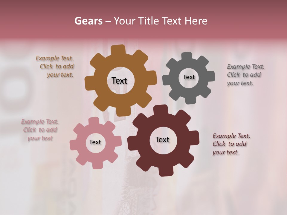 A Number Of Different Bank Notes On A Table PowerPoint Template