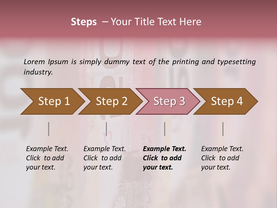 A Number Of Different Bank Notes On A Table PowerPoint Template