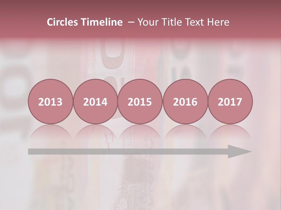 A Number Of Different Bank Notes On A Table PowerPoint Template