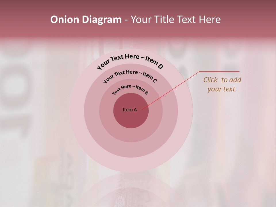 A Number Of Different Bank Notes On A Table PowerPoint Template