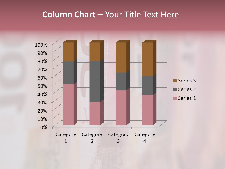 A Number Of Different Bank Notes On A Table PowerPoint Template