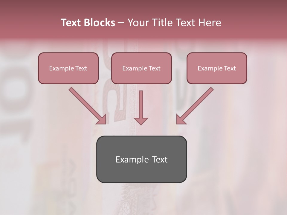 A Number Of Different Bank Notes On A Table PowerPoint Template