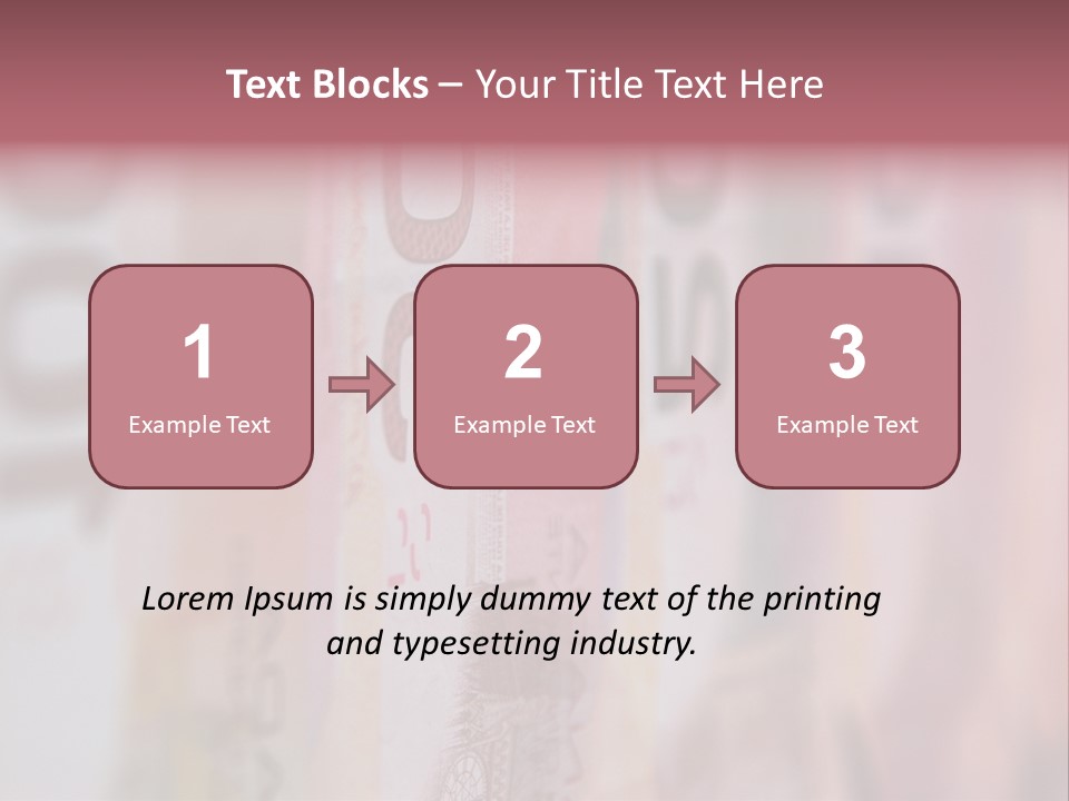 A Number Of Different Bank Notes On A Table PowerPoint Template