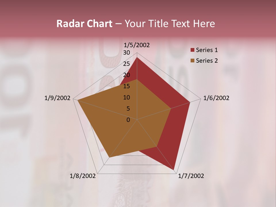 A Number Of Different Bank Notes On A Table PowerPoint Template
