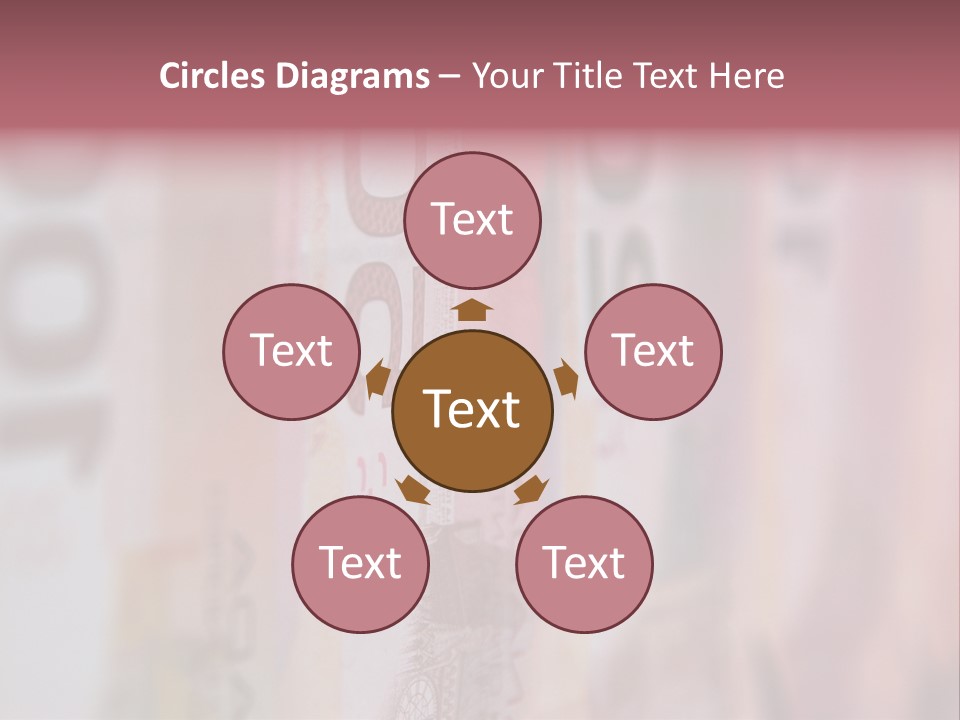 A Number Of Different Bank Notes On A Table PowerPoint Template