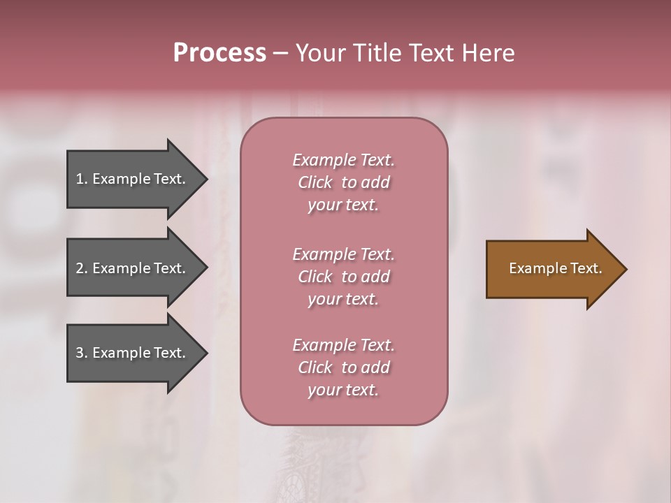 A Number Of Different Bank Notes On A Table PowerPoint Template