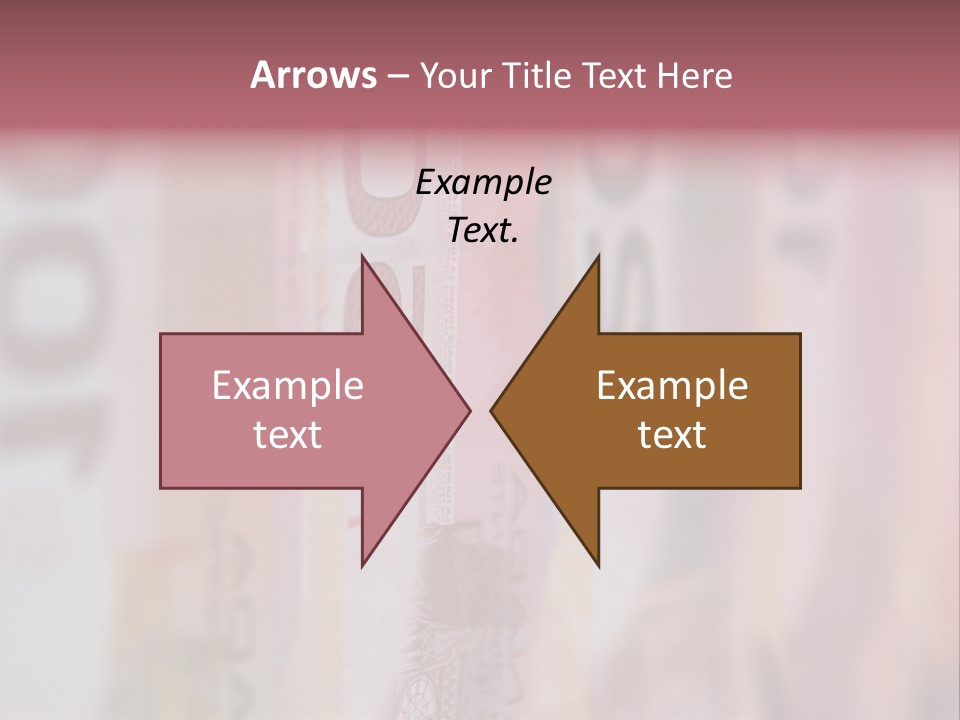 A Number Of Different Bank Notes On A Table PowerPoint Template