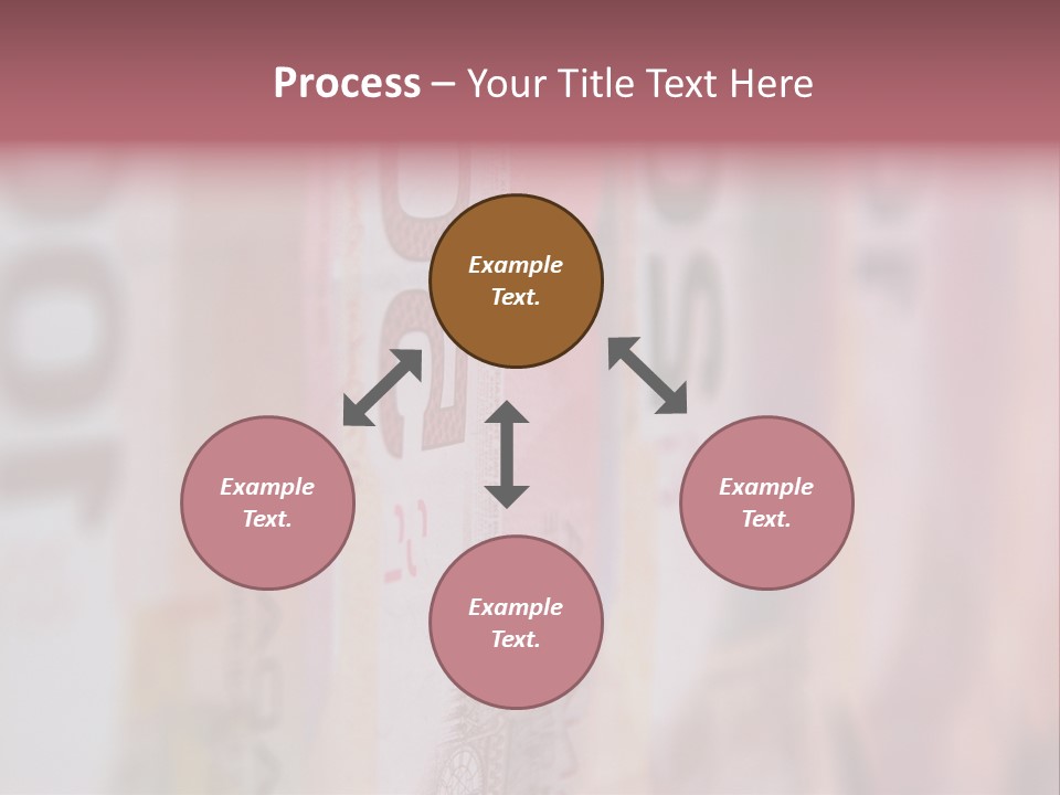 A Number Of Different Bank Notes On A Table PowerPoint Template