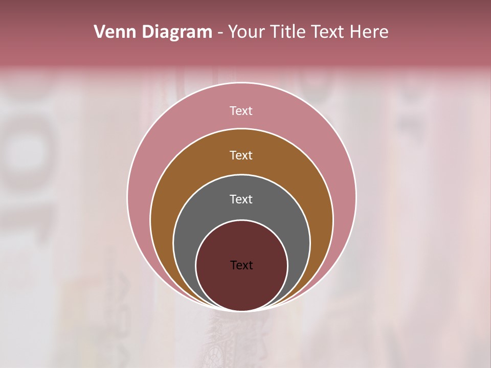 A Number Of Different Bank Notes On A Table PowerPoint Template
