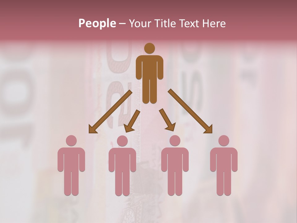 A Number Of Different Bank Notes On A Table PowerPoint Template