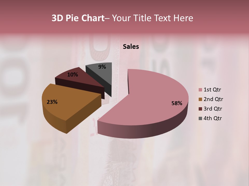 A Number Of Different Bank Notes On A Table PowerPoint Template