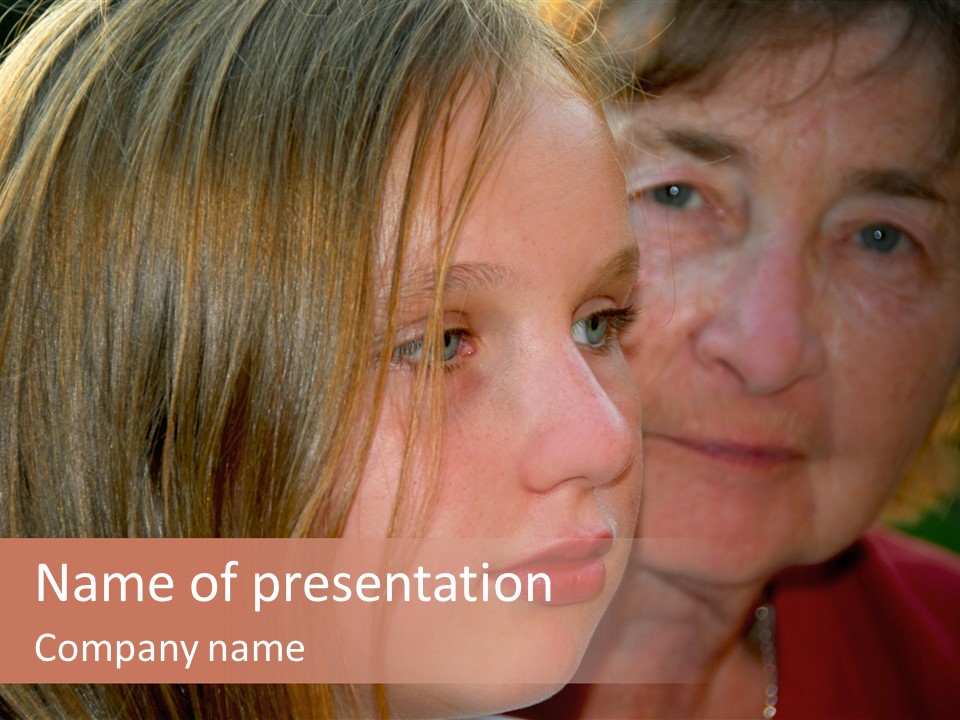 Relatives Hope Senior PowerPoint Template