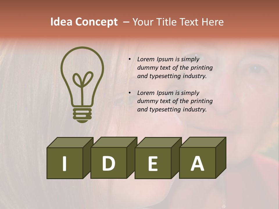 Relatives Hope Senior PowerPoint Template