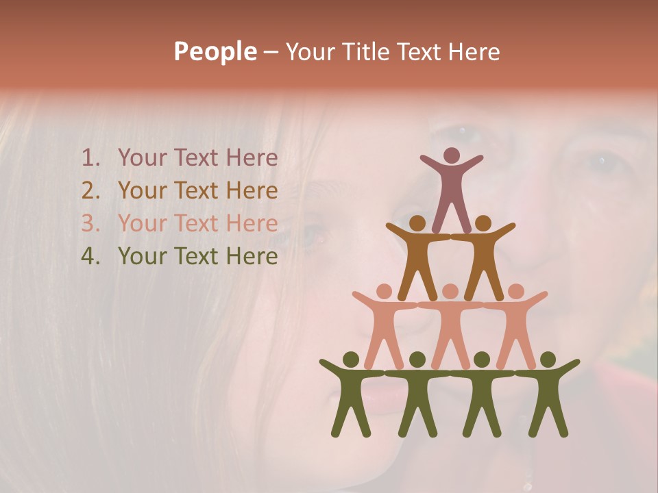 Relatives Hope Senior PowerPoint Template