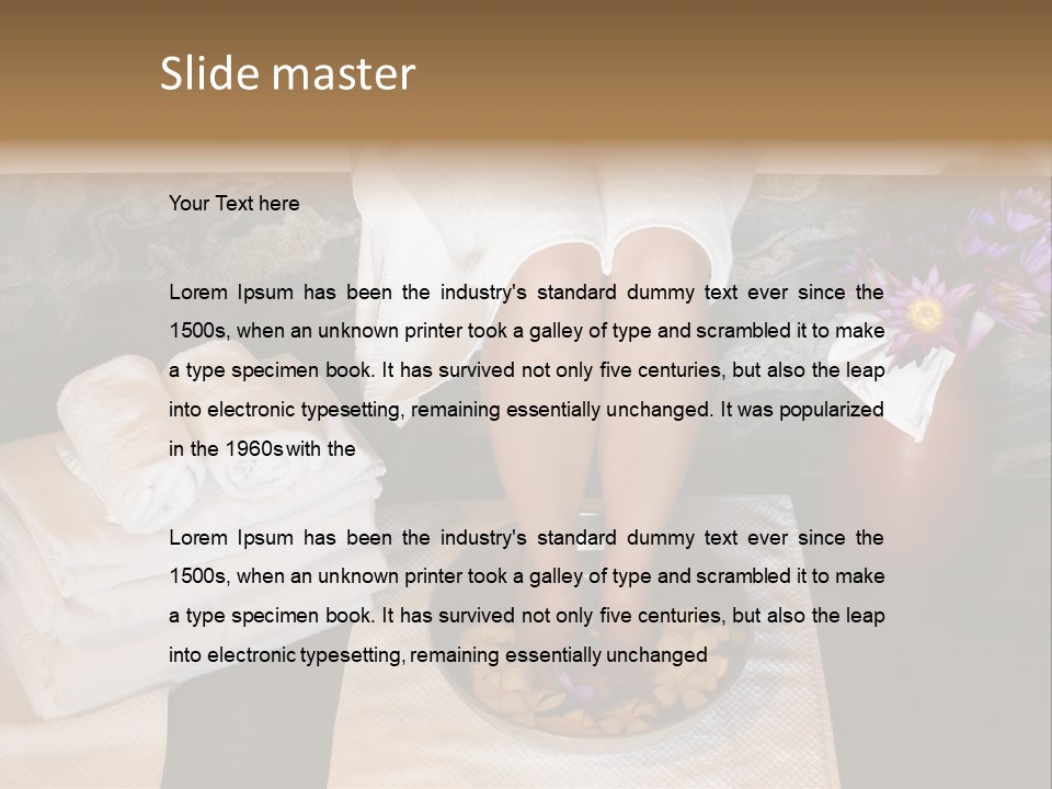 Skincare Soak Health PowerPoint Template