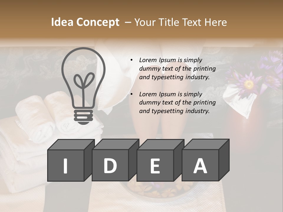 Skincare Soak Health PowerPoint Template