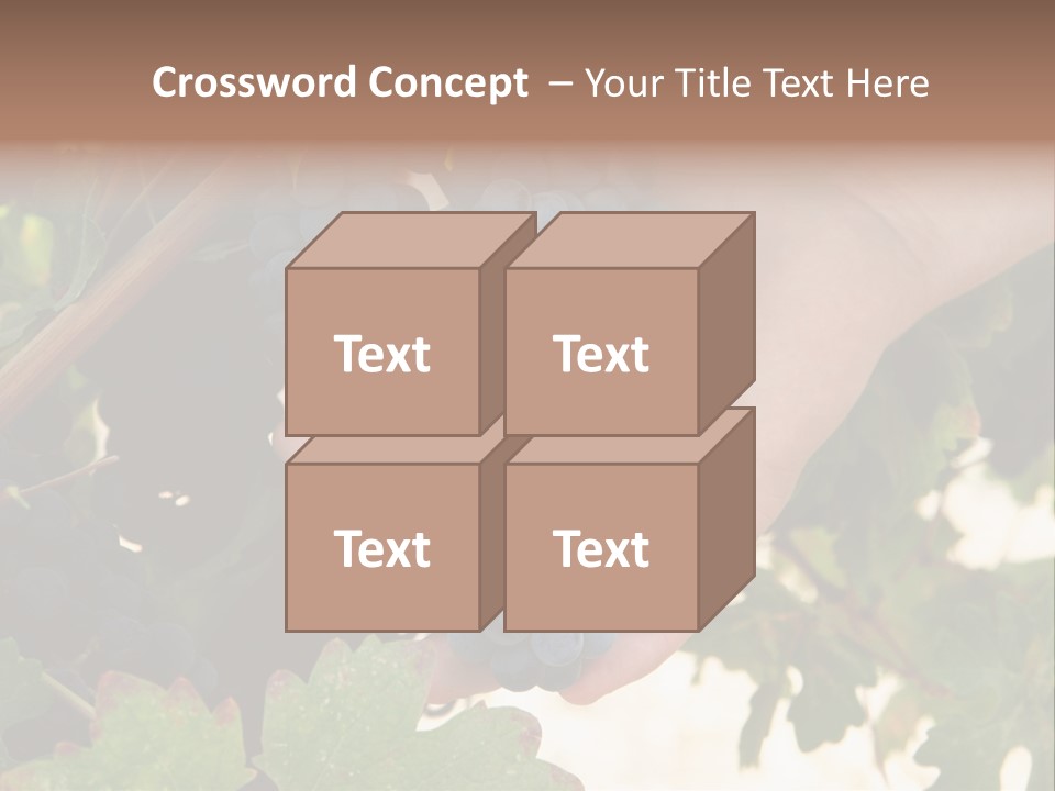 Blue Vintner Hanging PowerPoint Template