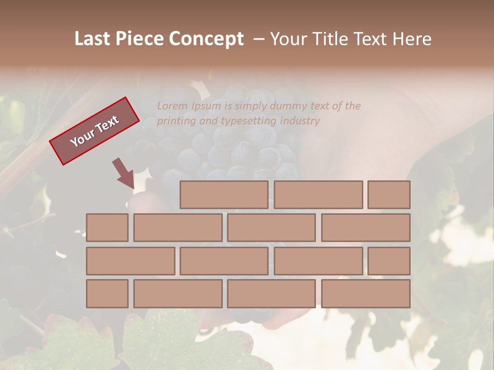 Blue Vintner Hanging PowerPoint Template