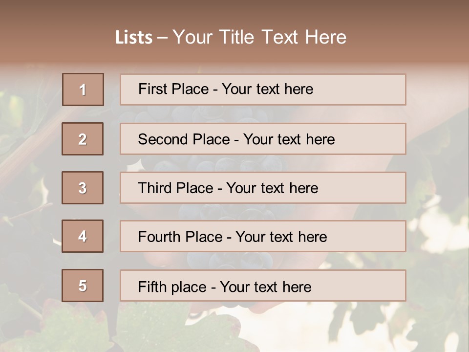 Blue Vintner Hanging PowerPoint Template