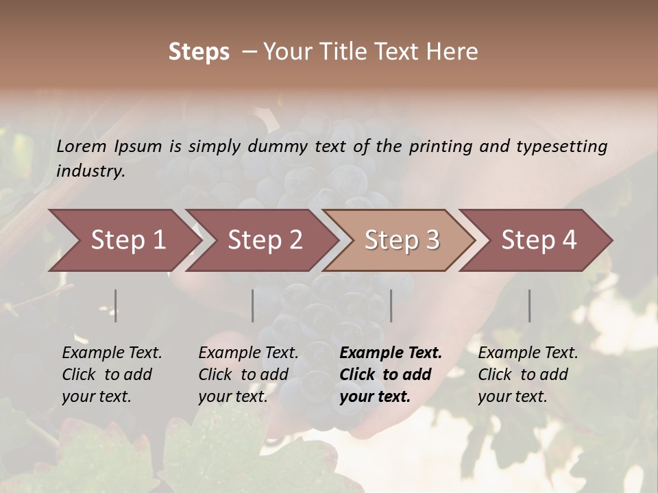 Blue Vintner Hanging PowerPoint Template