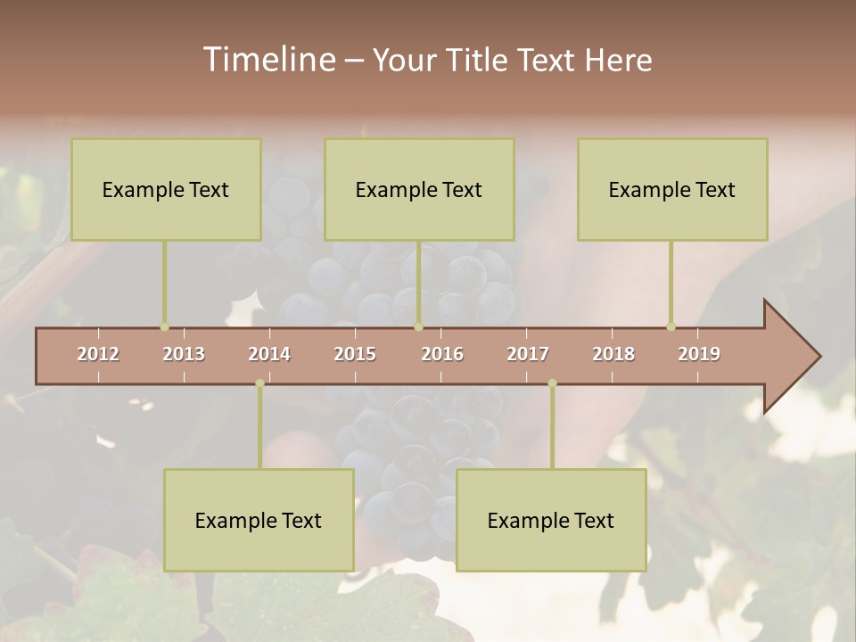 Blue Vintner Hanging PowerPoint Template